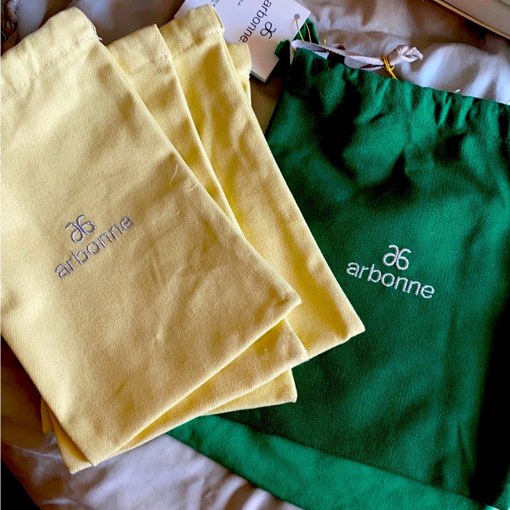 Arbonne canvas gift bags